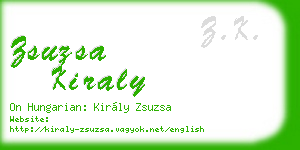 zsuzsa kiraly business card