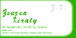 zsuzsa kiraly business card